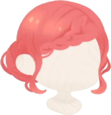 夏のアレンジ編み込みアップヘアの画像