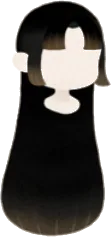 つやつや黒髪ロングヘアの画像