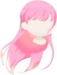 夕日になびくロングヘアの画像