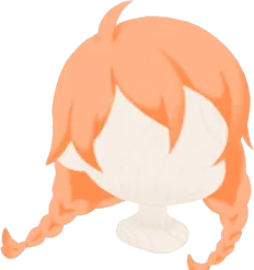 妖精の夕焼けカラー三つ編みの画像