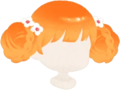 こんがりお団子ヘアの画像
