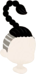 クールな刈り込みマンバンヘアの画像
