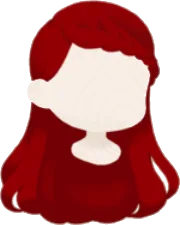 三つ編みバングのロングヘアの画像