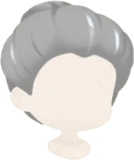 おばあちゃんの結った髪の画像