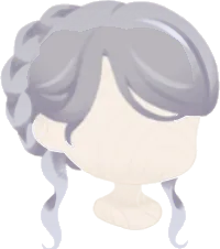 記憶を辿る少女の編み込みヘアの画像