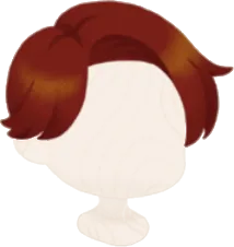かき上げバングの短髪の画像