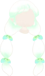 妖精の大きな二つ結びの画像