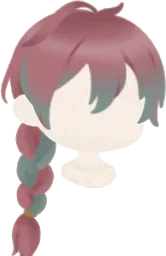 シャイな三つ編みヘアの画像