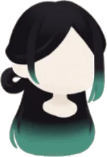 瞑想の結い髪の画像