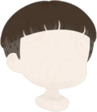 床屋さんのぱっつんヘアの画像