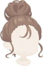 ふんわりお団子ヘアの画像