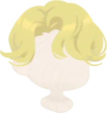 くせっ毛ブロンドショートヘアの画像