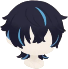 ブルーエラーメッシュヘアの画像