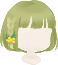 三つ編みミモザボブの画像