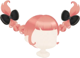 不思議な三つ編みヘアの画像