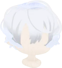 落ち着いたホワイトヘアの画像