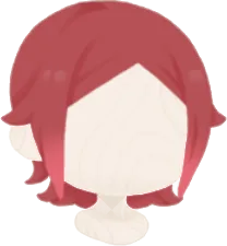 センター外ハネヘアの画像