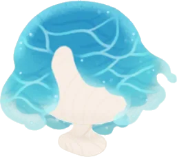たゆたう水面ヘア・深海の画像