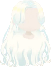 月光に輝くロングヘアの画像