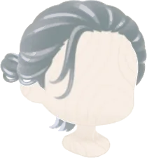 ルーズなお団子ヘアの画像
