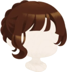 編み込みアップヘアの画像