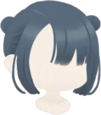 ちょこんとツインお団子ヘアの画像