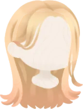 少女のポイントグラデロングの画像