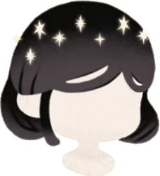 輝くダークヘアの画像