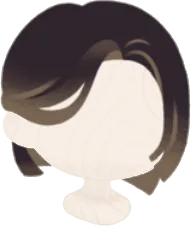 端整な黒髪の画像