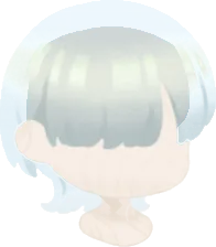 シルバーウルフカットヘアの画像