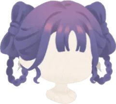編み込みツインリボンヘアの画像