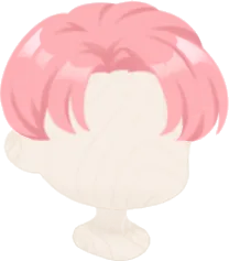 春色のセンターパートヘアの画像