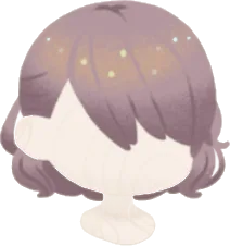 フラワーパープルヘアの画像