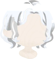 白髪交じりのグレーヘアの画像