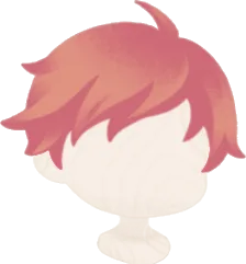 闘志を燃やす赤い髪の画像