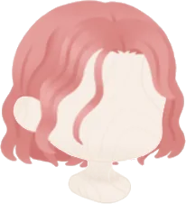 個性的なカラーの車掌ヘアの画像