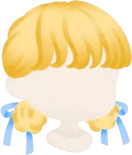 可憐なシニヨンヘアの画像