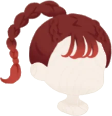 マグマグラデのみつあみポニテの画像
