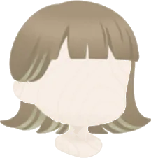 ミルクティーカラーのメッシュボブの画像