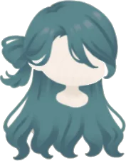 水晶研究者のロングヘアの画像
