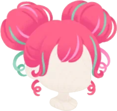 メッシュツインパンプキンヘアの画像