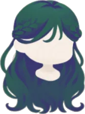 ナチュラル編み込みハーフアップの画像