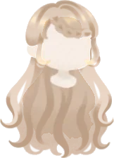 ミルキー編み込みロングヘアの画像