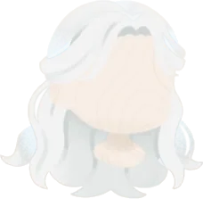 スノーホワイトウェーブヘアの画像
