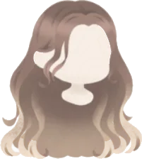 アッシュブラウングラデヘアの画像