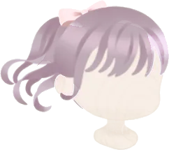 なびくポニーテールヘアの画像