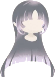 姫の灰桜色の髪の画像