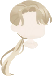 ブロンドローポニーテールの画像