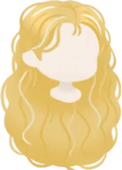 月明かりのロングウェーブヘアの画像