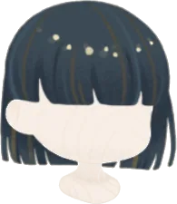 煌めく夜空のボブヘアの画像